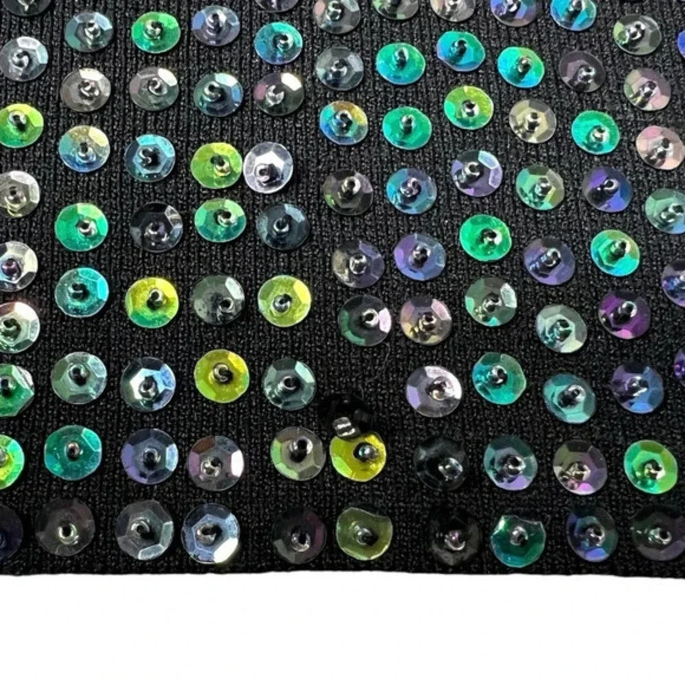 Joseph A Vintage 90s Multicolor Sequin Tank‎ Top Size Small - Picture 11 of 12